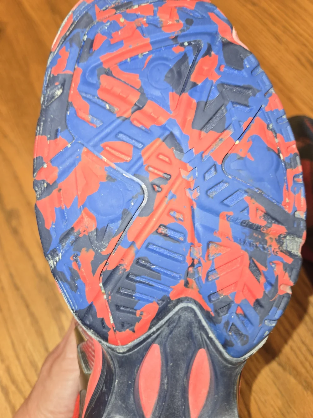 ASICS Gel-Solution Speed 3 Tennis Shoes Blue Red Graphic Men’s Size 11.5